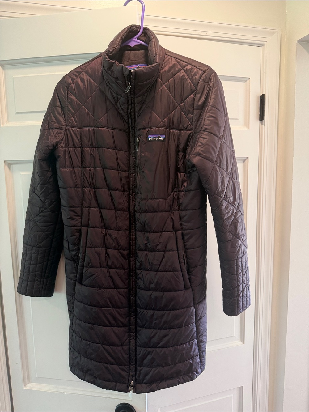 Patagonia Black Quilted Long Puffer Coat